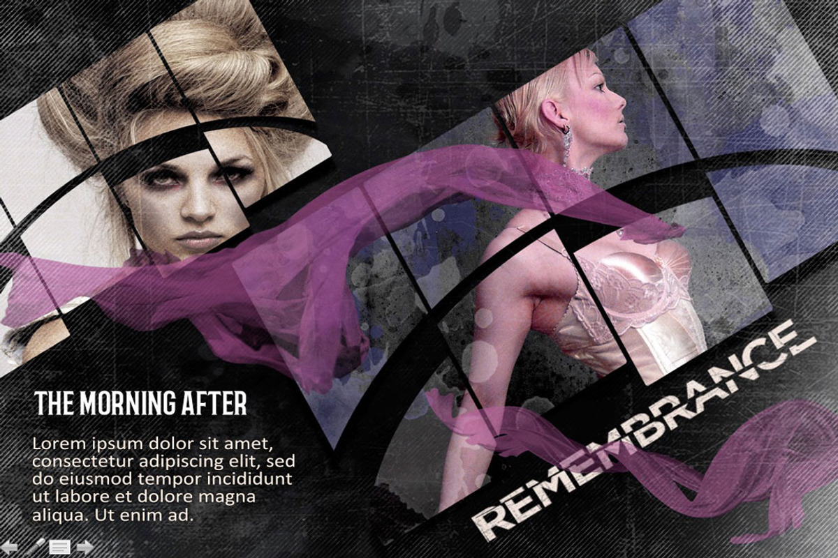 Grunge Dark Presentation Desdemona, a Presentation Template by the little wonder shop (Photo 10 of 15)
