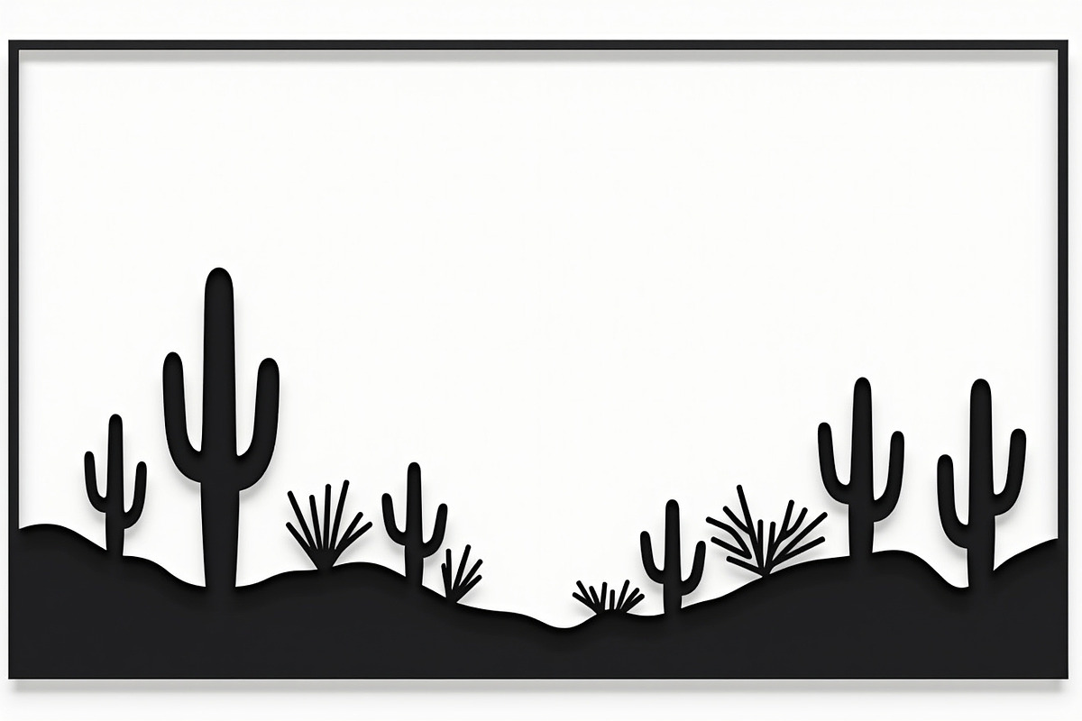 Wild Desert Cactus Scene Set, an Illustration by hafijul (Photo 13 of 15)