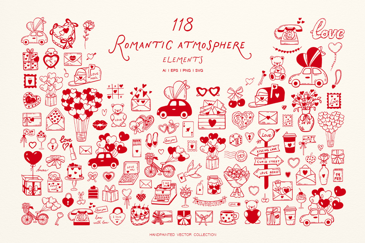 Whimsical Set Romantic Vibes, an Object Graphic by ViktoriyaD (Photo 3 of 19)