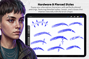 Procreate Eyebrow Stamps, a Brush Add-On by Selentaori Studio (Thumbnail 6 of 12)