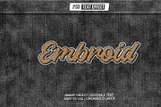 Embroidery Patch text effect, a Layer Style Add-On by Pixie Creative (Thumbnail 1 of 2)