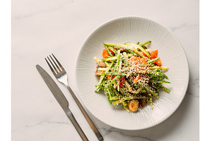 Spicy pork salad in asian style, a Food & Drink Photo by Fascinadora