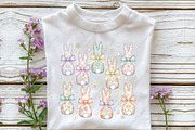 Easter PNG, Coquette Easter Bunny, an Illustration by CraftArtStudio (Thumbnail 2 of 4)