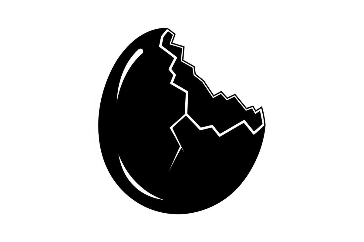 50 Cracked Egg Shell Silhouette, an Illustration by musafir_fashion (Photo 44 of 55)