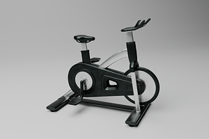 Modern Indoor Exercise Bike 3D Model, an Object 3D Model by Dudukbersama