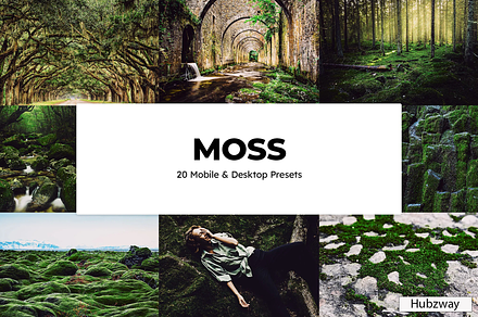 20 Moss Lightroom Presets & LUTs, a Preset Add-On by Hubzway