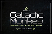 Galactic Monkey, a Sans Serif Font by Bramcreative (Thumbnail 10 of 10)