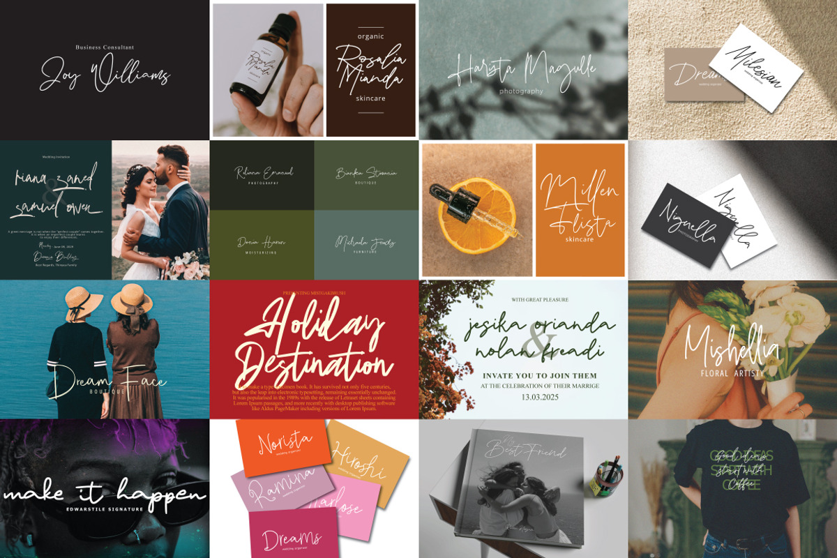 Casual Signature Font Bundles, a Handwritten Font by tebaltipislab (Photo 8 of 46)