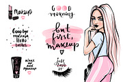 Quotes, Girls, MakeUp and lashes!, a Decorative Illustration by Yana Lesiuk (Thumbnail 6 of 11)