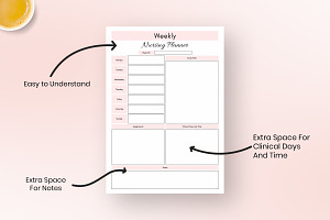 Weekly Nursing School Printable