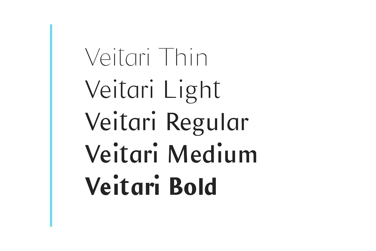 Veitari Typeface preview 3