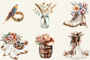 Western Boho Wedding Clipart, an Illustration by OK Design (Thumbnail 2 of 5)