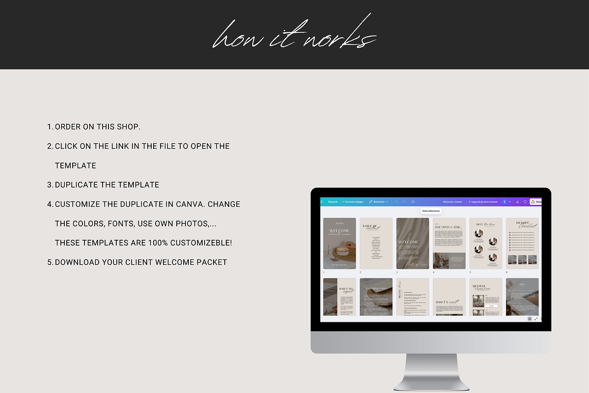Client Welcome Packet, a Branding & Logo Template by plus facile (Photo 6 of 6)