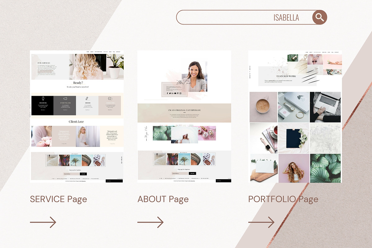 WIX Website Template Isabella, a Wix Template by Brand & Palms (Photo 4 of 6)