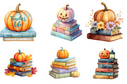 Fall Book Pumpkin Halloween Teacher, an Illustration by DreamArtGraphic (Thumbnail 2 of 4)