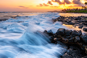 Sunset on Kauai, Hawaii