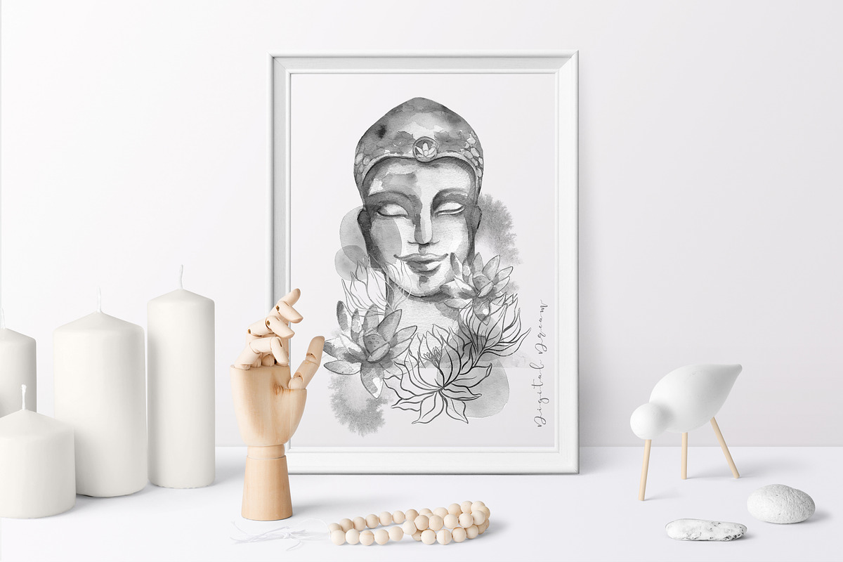 Planets, moon & sacred geometry, an Illustration by DigitalDream (Photo 7 of 13)