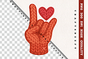 Crochet Hand Sign PNG ASL I Love You, a Seasonal Illustration by Craftsbeefy (Thumbnail 5 of 6)