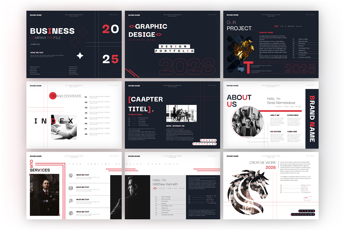 Business Company Profile Template, a Brochure Template by PixelWink (Photo 2 of 3)