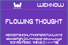 Flowing Thought font