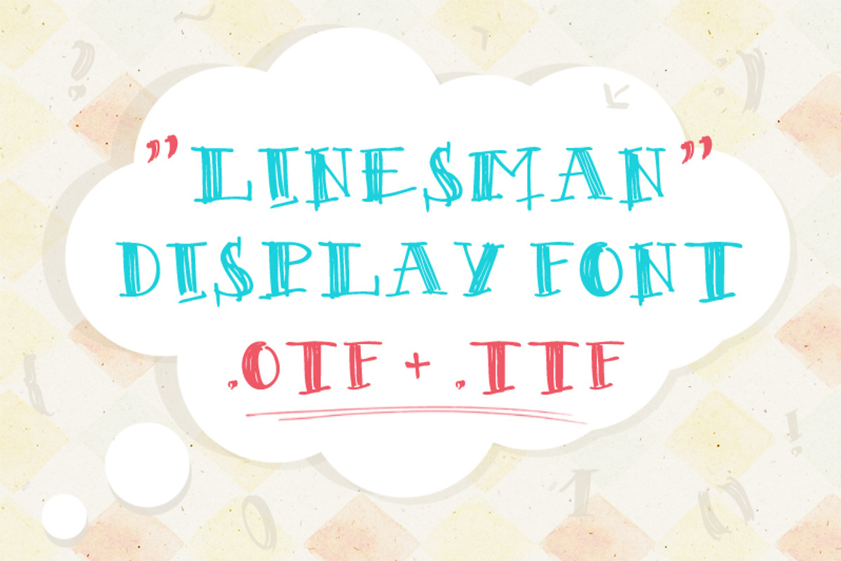 Linesman Font preview 3