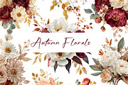 Autumn Florals Watercolor Bouquets, an Illustration by CreationArt (Thumbnail 1 of 3)