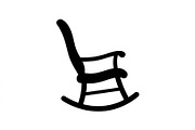 Heritage Rocking Chair Silhouettes, an Object Graphic by Creativeshirt (Thumbnail 3 of 3)