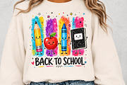 Cute Back to School Sublimation PNG, a Seasonal Illustration by Canvas Craft (Thumbnail 5 of 6)