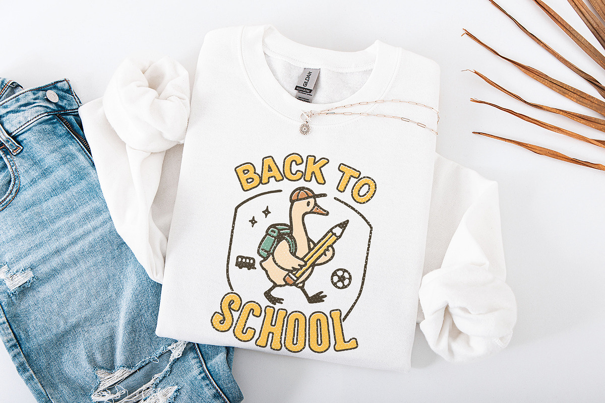 Back To School PNG, Cute Duck With, an Illustration by SharpMarketplace (Photo 4 of 9)