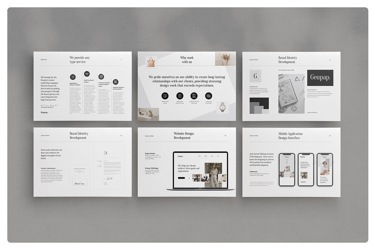 Simple Portfolio Template, a Brochure Template by Proonty (Photo 4 of 5)