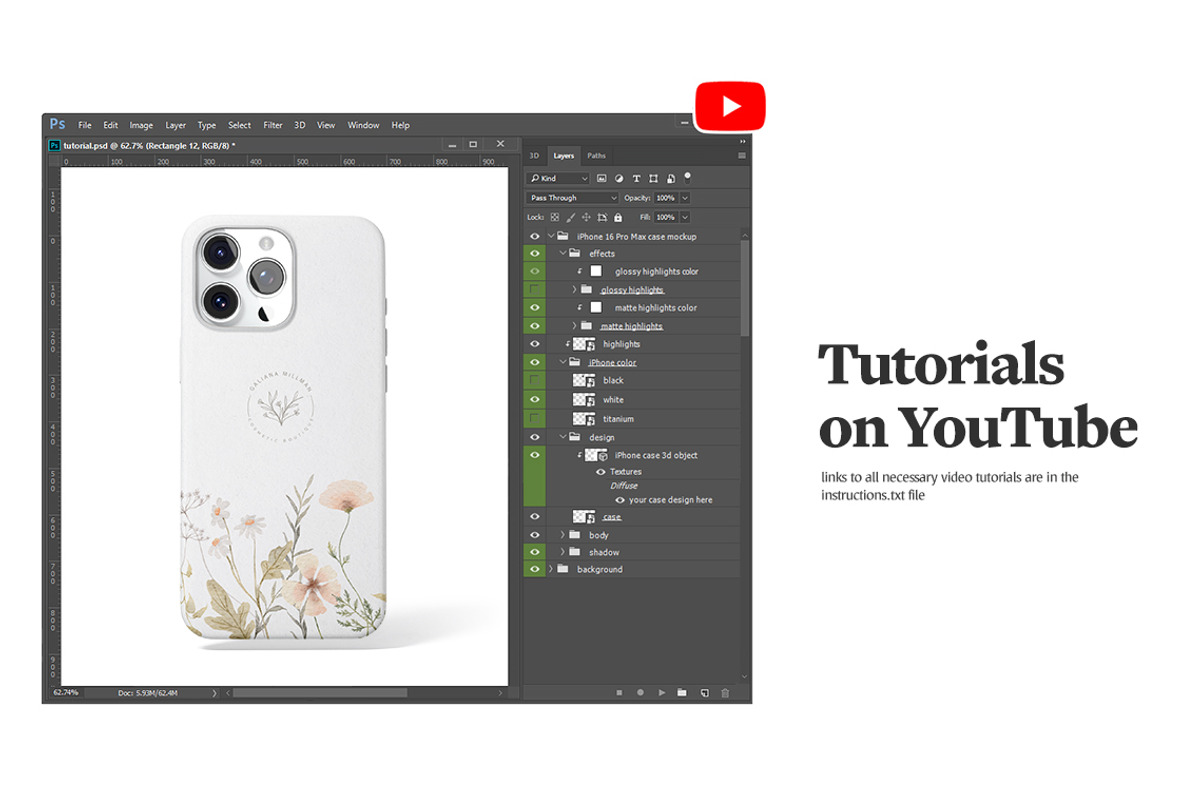 iPhone 16 Pro Case Animated Mockups, an iPhone Mockup by rebrandy (Photo 14 of 17)