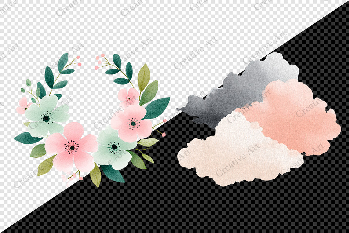 Boho Animal Portraits Watercolor Png, an Illustration by Creative Art (Photo 8 of 10)