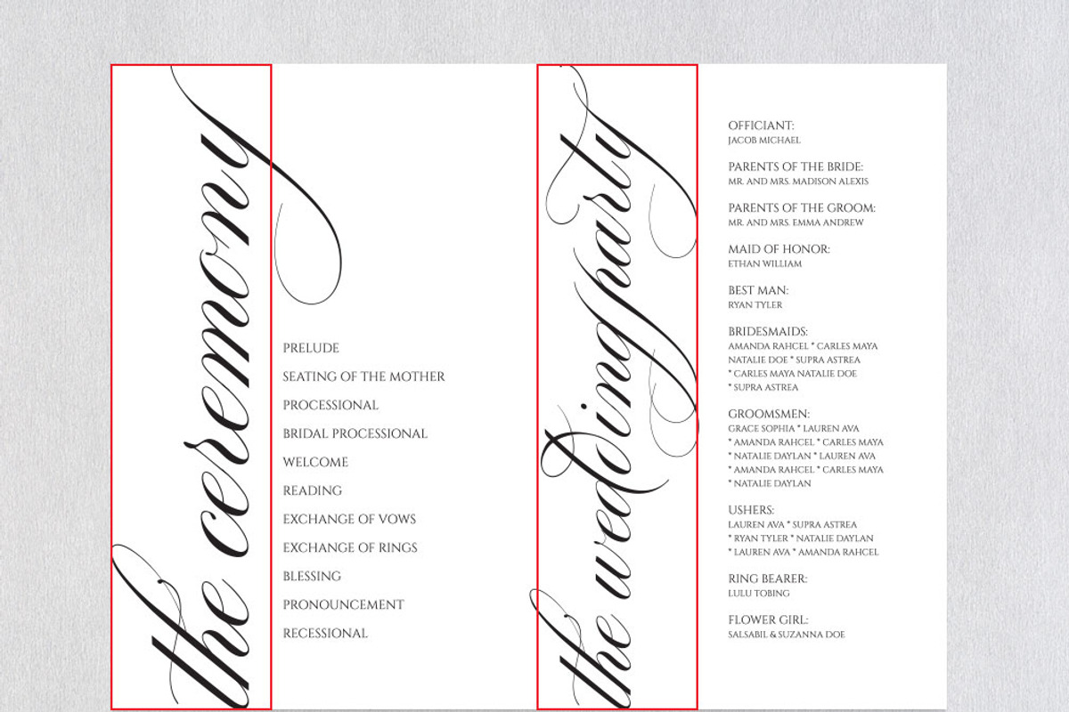 Wedding Program folded SHR365, an Invitation Template by Shafura_Wedding (Photo 6 of 6)