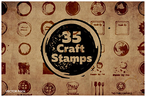 35 Vector Craft Stamps