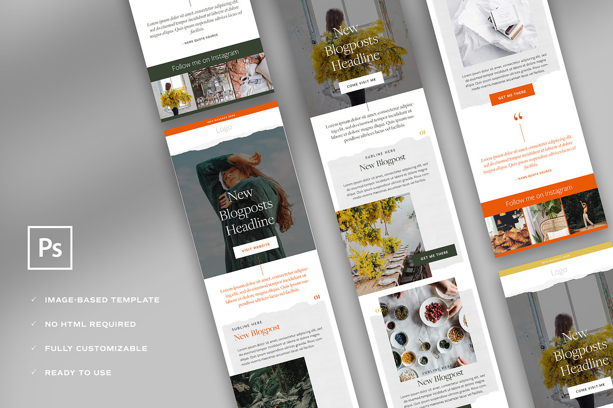 Blog/Influencer Newsletter Template, an Email Template by ONYU Studio (Photo 2 of 5)