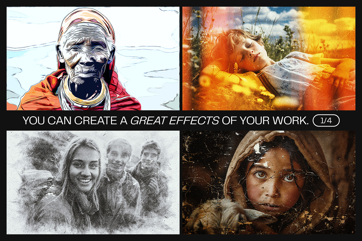 12 Photo Effect Templates, a Layer Style Add-On by iDoodle Studio (Photo 3 of 6)