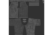 White Men's Casual Shorts 3D Model, an Object 3D Model by rebrandy (Thumbnail 6 of 9)