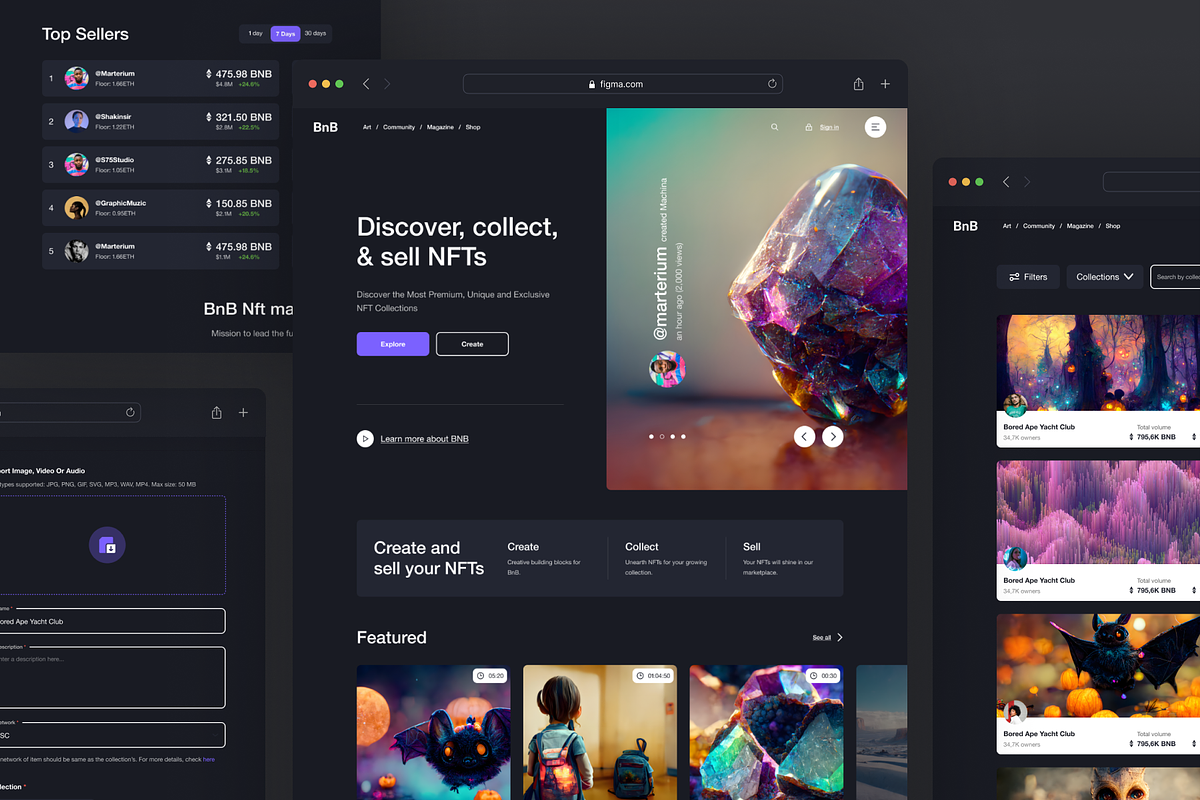 NFT Website, an UI Kit Template by Julia Shagofferova (Photo 9 of 13)