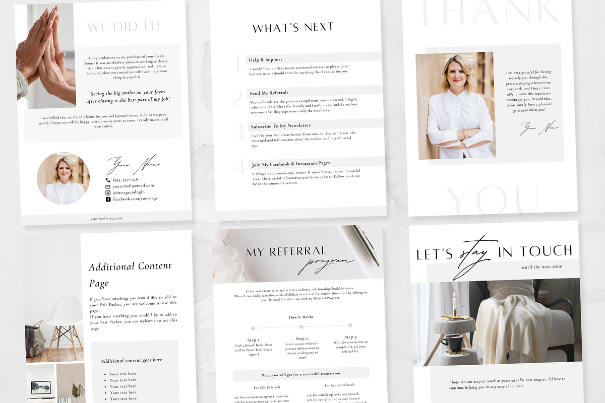 Buyer Bundle: Welcome Exit Packets, a Brochure Template by ZoaniDesign (Photo 4 of 10)