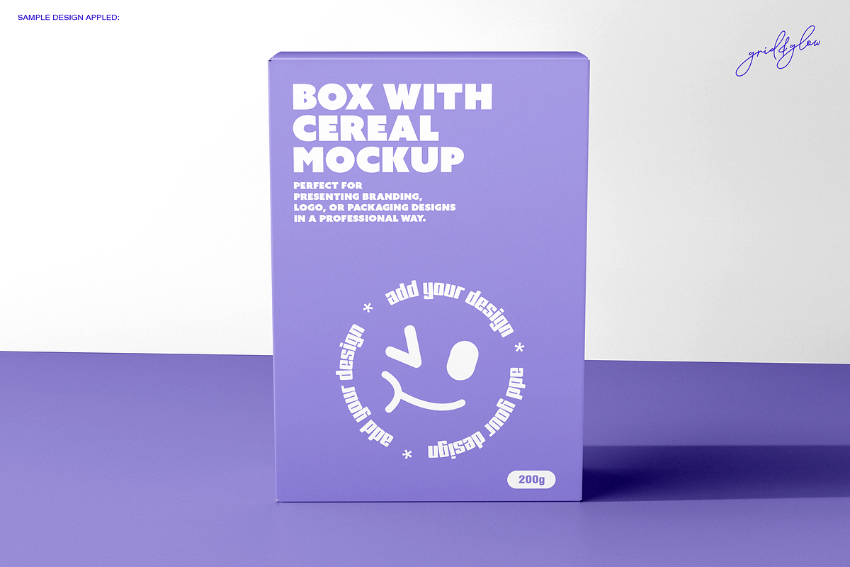 Cereal Box Mockup Set – 6 PSD Files, a Packaging Mockup by Grid&Glow (Photo 5 of 8)