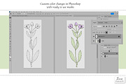 Inked Periwinkle Patterns & Motifs, a Pattern Graphic by Zeesi Design Garden (Thumbnail 8 of 9)