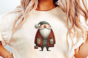 Quirky Primitive Santa Clipart, an Illustration by DreamCafeArt (Thumbnail 6 of 6)