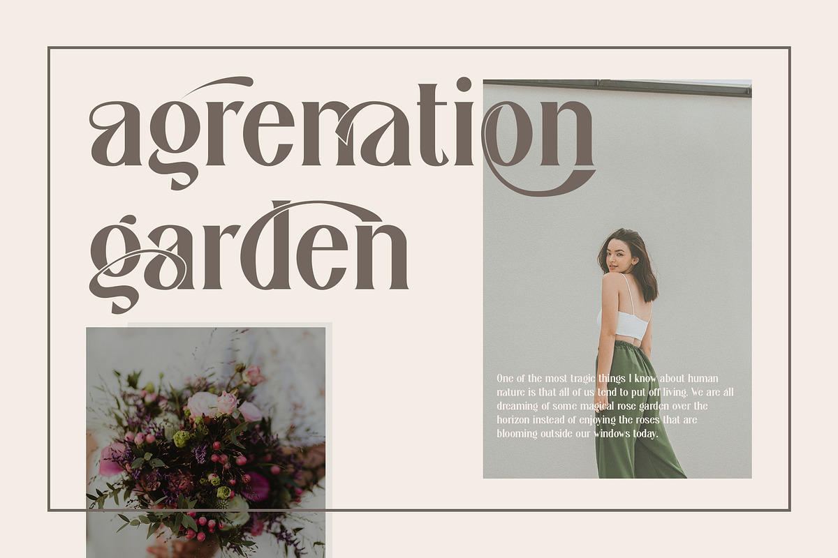 Ginako Ligature Serif Typeface, a Serif Font by yaqublekker (Photo 7 of 10)