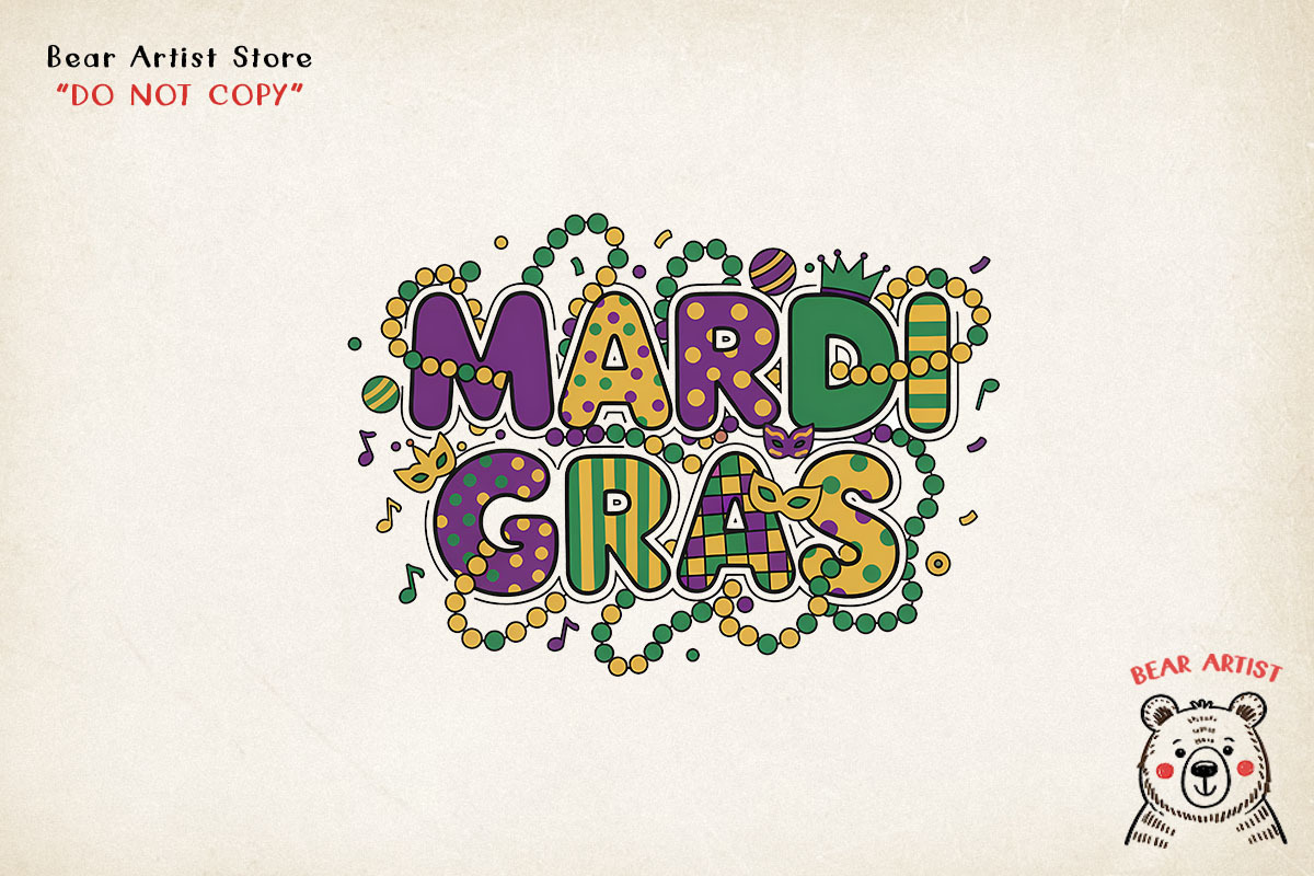 Mardi Gras Hand-drawn PNG Bundle, an Object Illustration by GlitterCraft (Photo 97 of 101)
