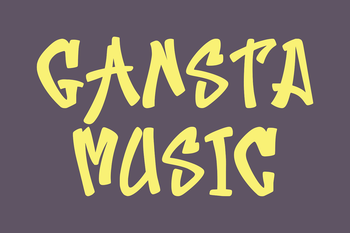 Rossick Graffiti Display Font, a Handwritten Font by Maulana Creative (Photo 3 of 7)