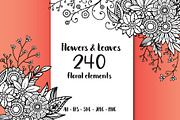 Floral Doodles Collection, a Decorative Illustration by Elinorka (Thumbnail 1 of 14)