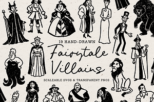 Fairytale Villains Clipart, Witch, a Person Illustration by The October Creative
