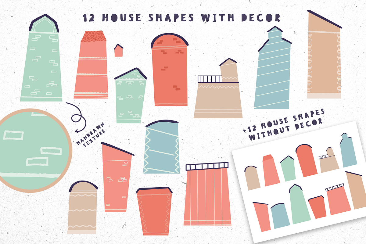 Sweet home. Houses constructor, an Illustration by RinaKustova (Photo 3 of 11)
