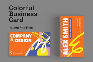 Colorful Business Card, a Business Card Template by Gumico Studio.