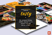 Tasty Food Powerpoint Template, a Presentation Template by ZAAS (Thumbnail 1 of 11)